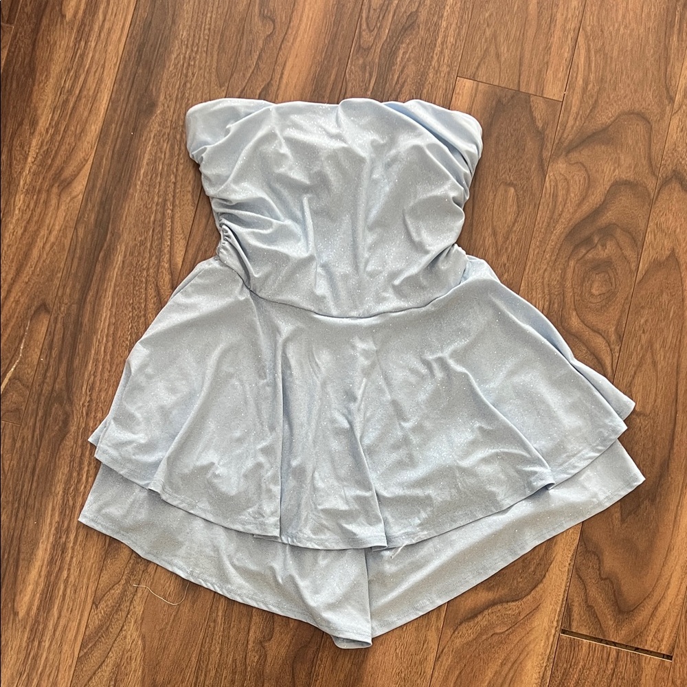 Windsor Sky Blue Strapless Dress